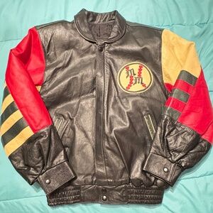 Leather Vintage Mickey Mouse Jacket